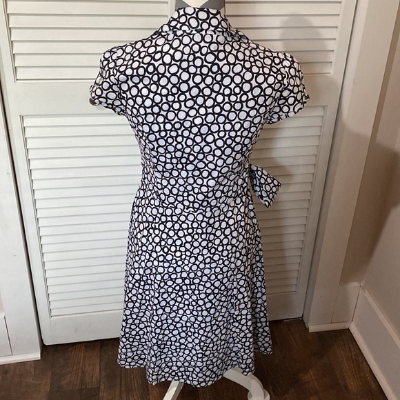 Pinup Style Belted Wrap Dress - Picture 3 of 5